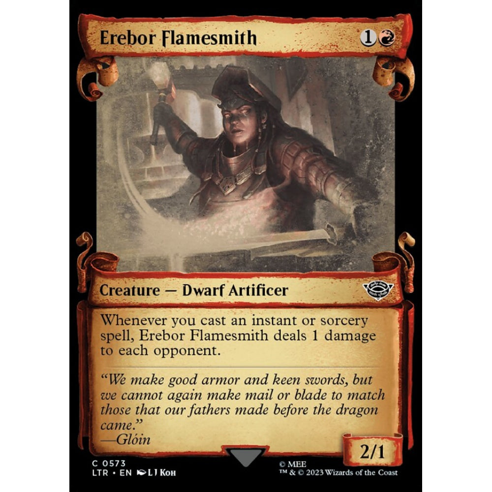 Erebor Flamesmith, common, 573, Magic the Gathering, The Lord of the Rings: Tales of Middle-earth