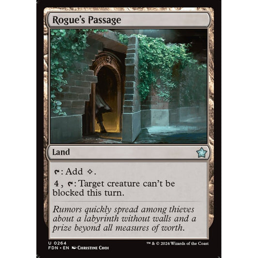 Rogue's Passage, 264, uncommon, Magic: The Gathering, Foundations
