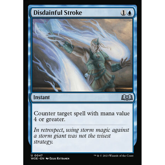 Disdainful Stroke, uncommon, 47, Magic the Gathering, Wilds of Eldraine