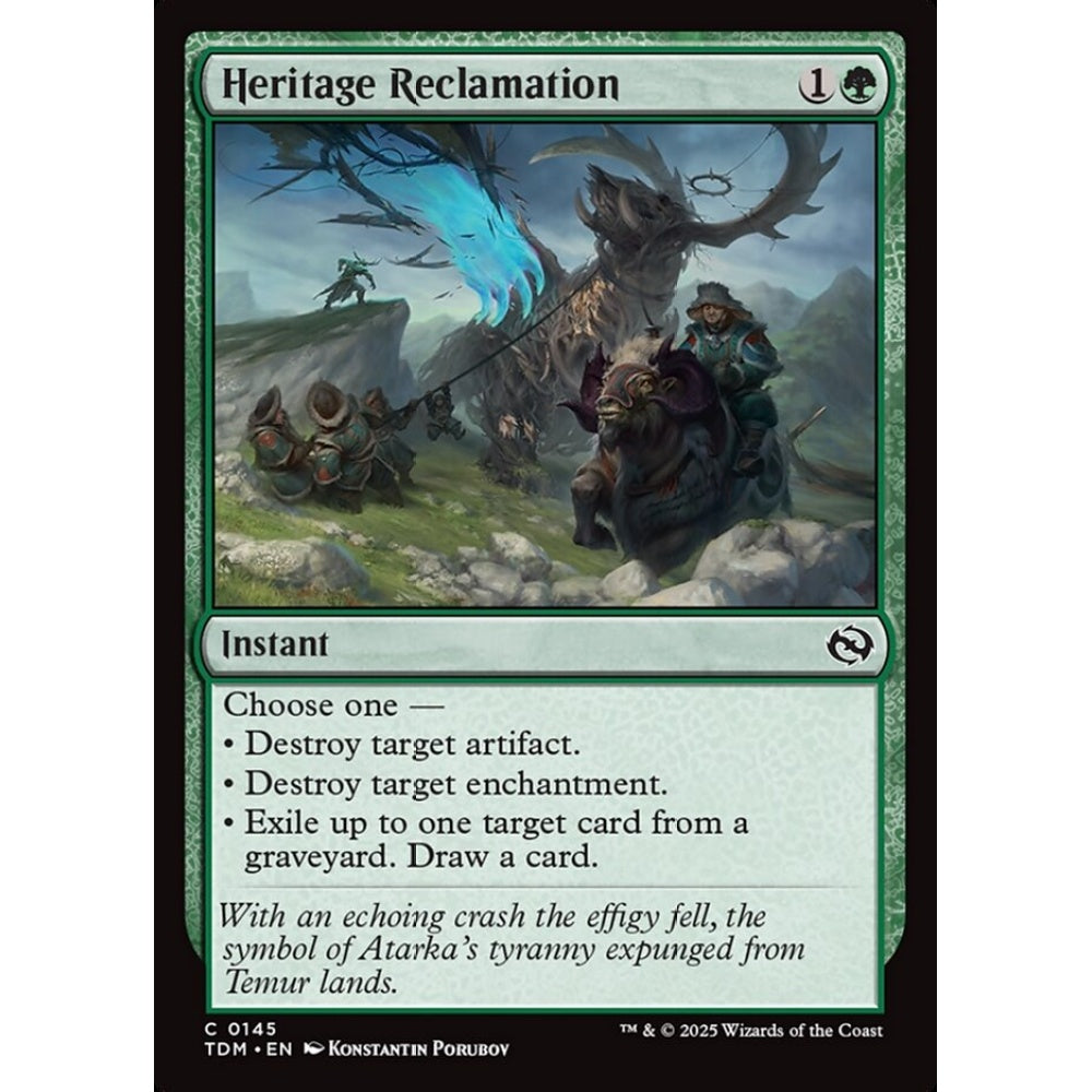Heritage Reclamation common 145 Magic the Gathering Tarkir: Dragonstorm