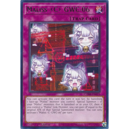 Maliss C GWC-06 CRBR-EN023 Rare Yu-Gi-Oh Crossover Breakers