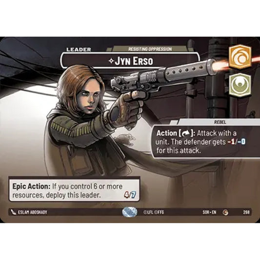 Jyn Erso, 268, C, Star Wars Unlimited, Sparks Of Rebellion