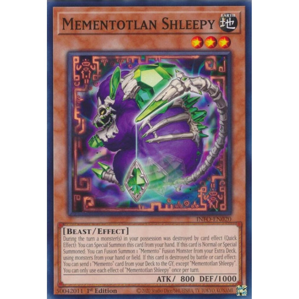 Mementotlan Shleepy INFO-EN020 Common Yu-Gi-Oh The Infinite Forbidden