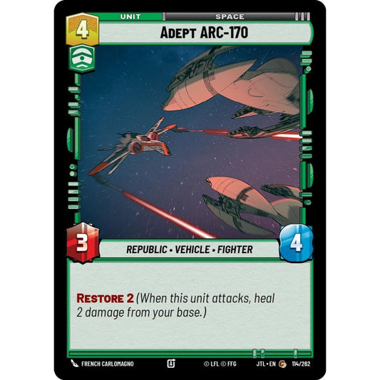 Adept ARC-170, C, JTL 114), Star Wars Unlimited