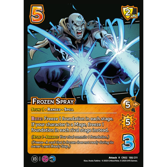 Frozen Spray, 188/211, CR02, Universus, Critical Role: Heroes Of Exandria, Attack, R