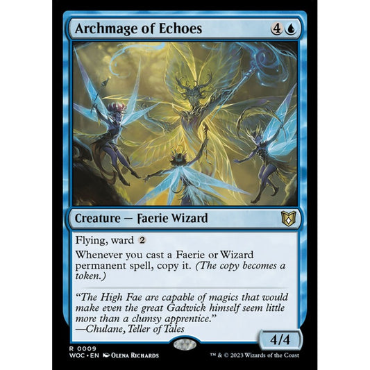 Archmage of Echoes, rare, 9, Magic the Gathering, Wilds of Eldraine Commander