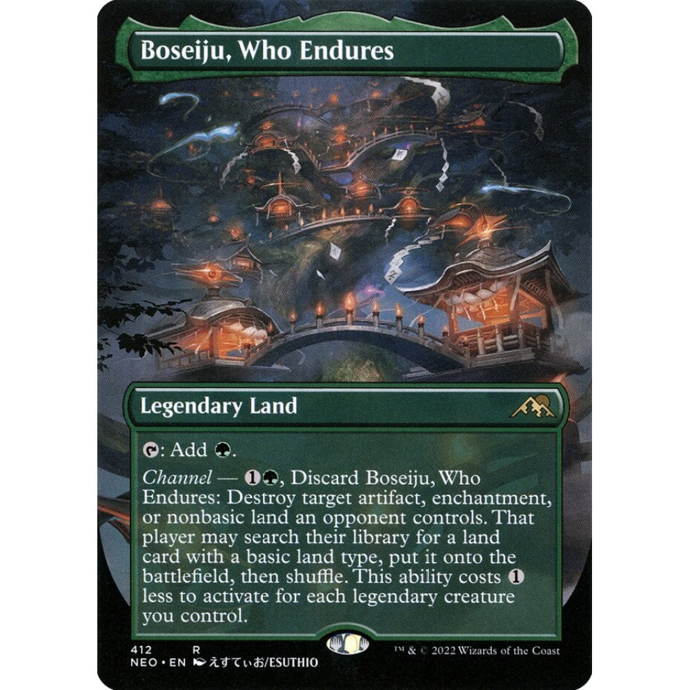 Boseiju, Who Endures rare 412 Magic the Gathering Kamigawa: Neon Dynasty