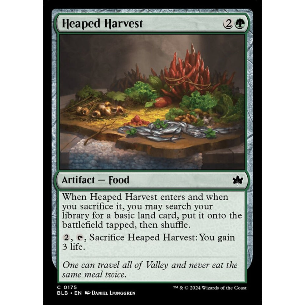 Heaped Harvest, 175, common, Magic: The Gathering, Bloomburrow