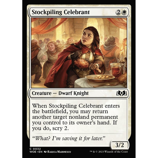 Stockpiling Celebrant, common, 32, Magic the Gathering, Wilds of Eldraine