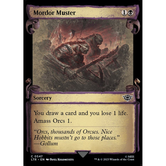 Mordor Muster, common, 547, Magic the Gathering, The Lord of the Rings: Tales of Middle-earth