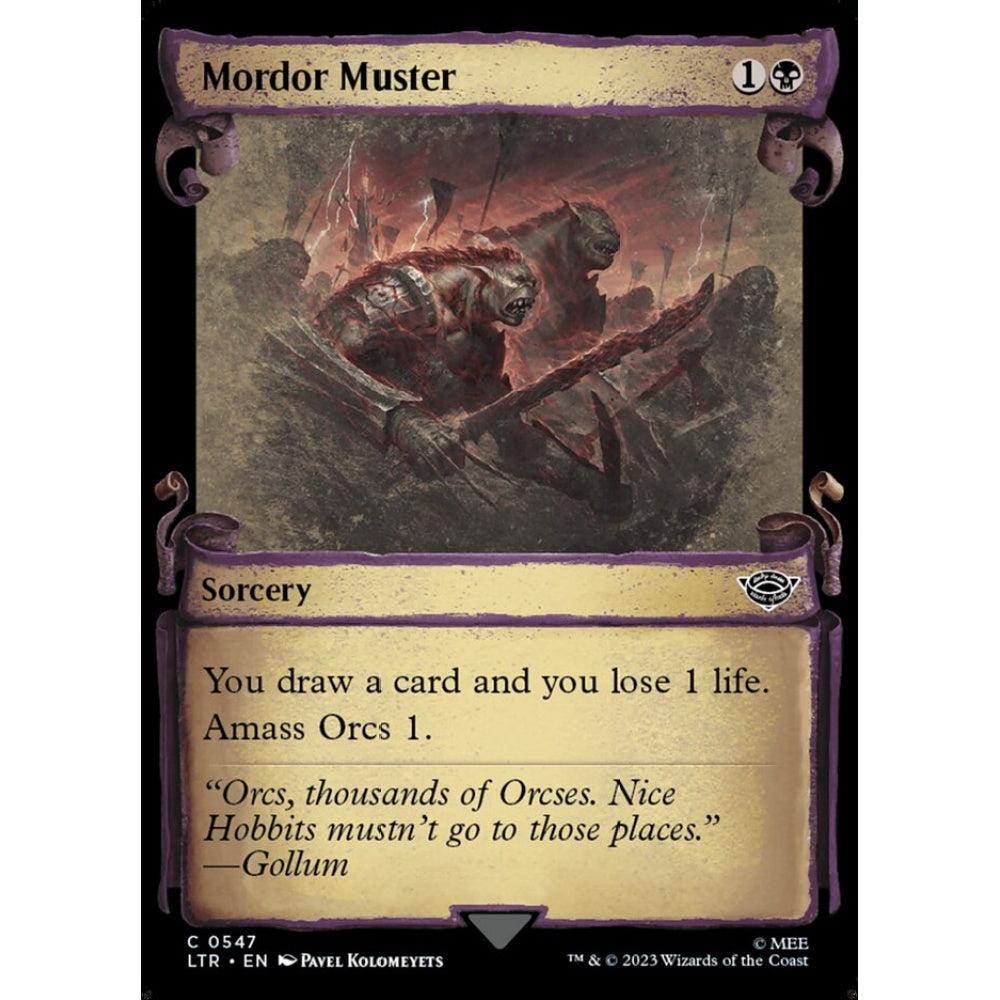Mordor Muster, common, 547, Magic the Gathering, The Lord of the Rings: Tales of Middle-earth