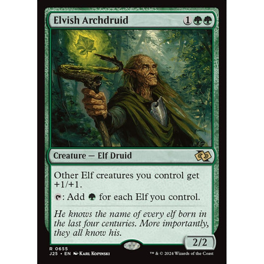 Elvish Archdruid, 655, rare, Magic: The Gathering, Foundations Jumpstart