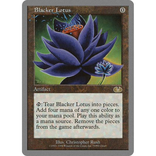 Blacker Lotus rare 70 Magic the Gathering Unglued