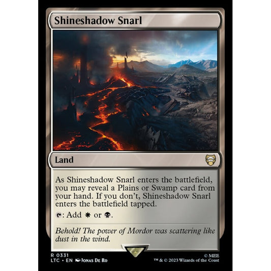 Shineshadow Snarl, rare, 331, Magic the Gathering, Tales of Middle-earth Commander