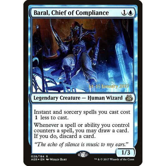 Baral, Chief of Compliance rare 28s Magic the Gathering Aether Revolt Promos
