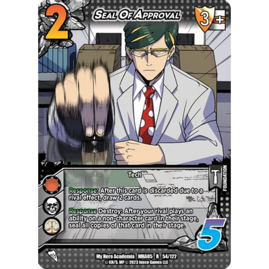 Seal Of Approval, 54/122, R, UniVersus, MHA05 Undaunted Raid