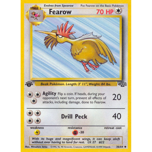 Fearow Uncommon 36/64 Pokemon Card Game Jungle
