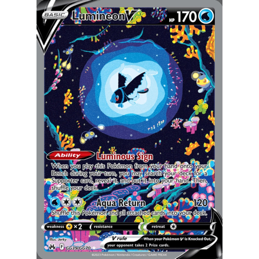 Lumineon V Secret Illustration Rare GG39/GG70 Pokemon Card Game Crown Zenith