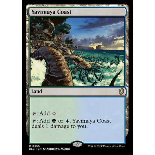 Yavimaya Coast, 355, rare, Magic: The Gathering, Bloomburrow