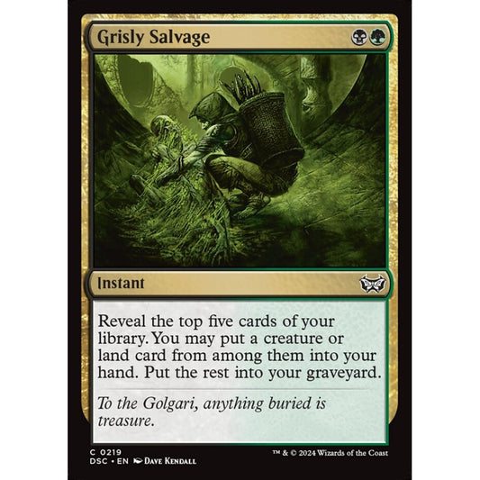 Grisly Salvage, 219, common, Magic: The Gathering, Duskmourn: House of Horror