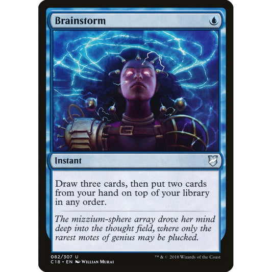 Brainstorm uncommon 82 Magic the Gathering Commander 2018