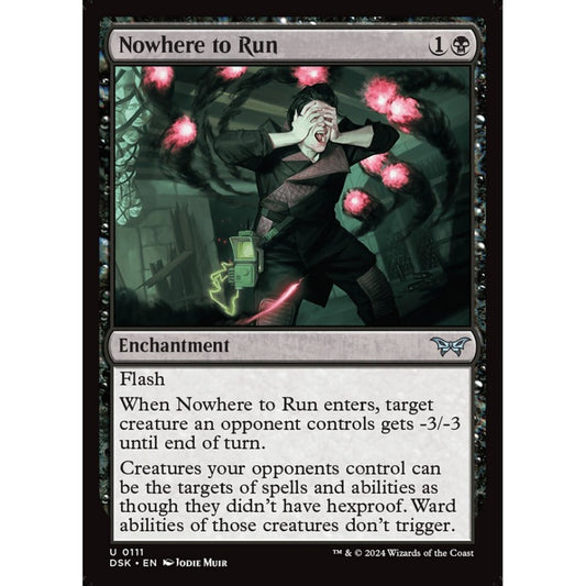 Nowhere to Run, 111, uncommon, Magic: The Gathering, Duskmourn: House of Horror