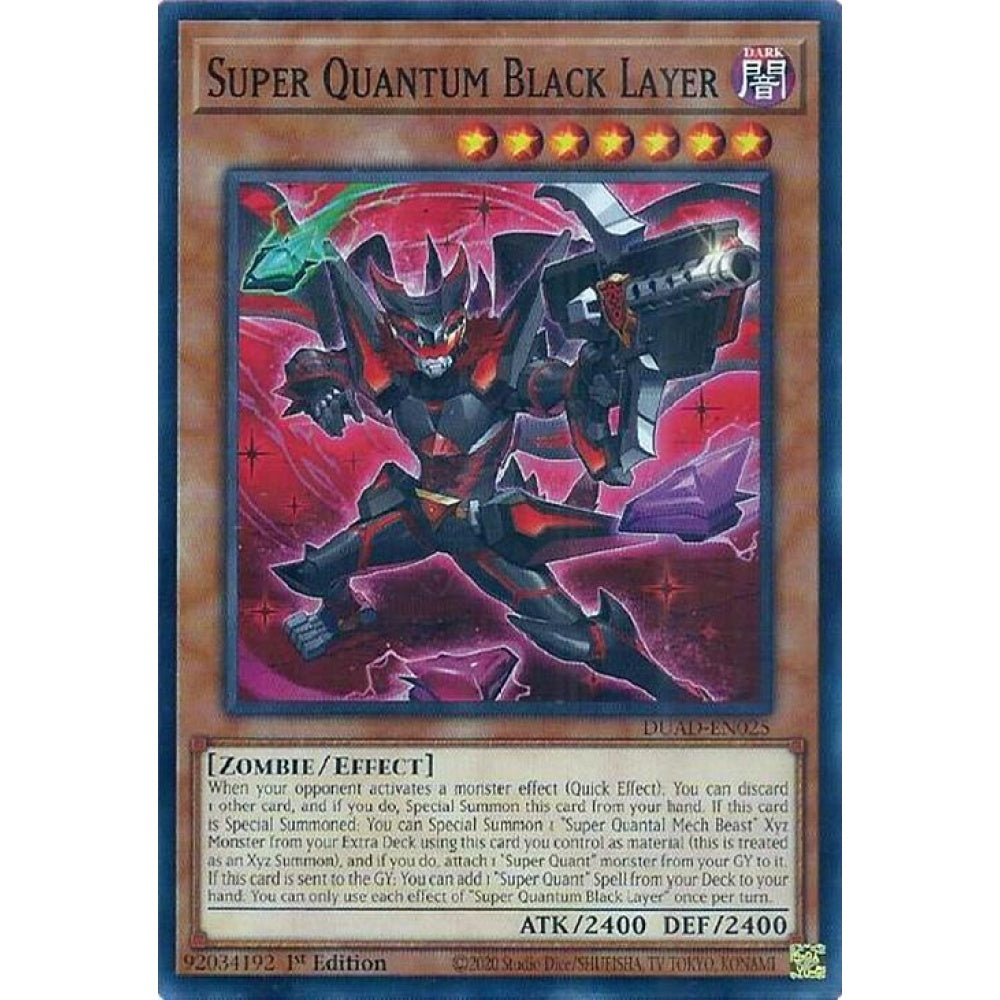 Super Quantum Black Layer DUAD-EN025 Common Yu-Gi-Oh Duelist's Advance