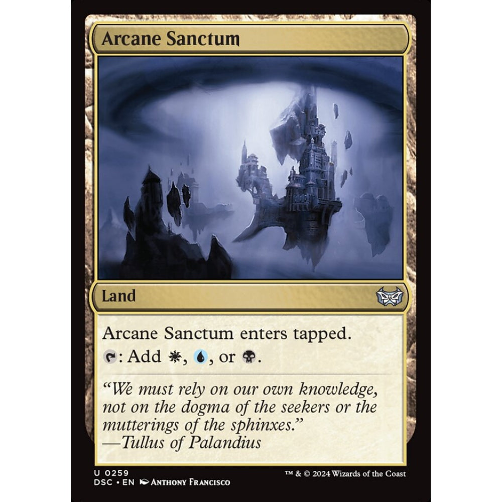 Arcane Sanctum, 259, uncommon, Magic: The Gathering, Duskmourn: House of Horror
