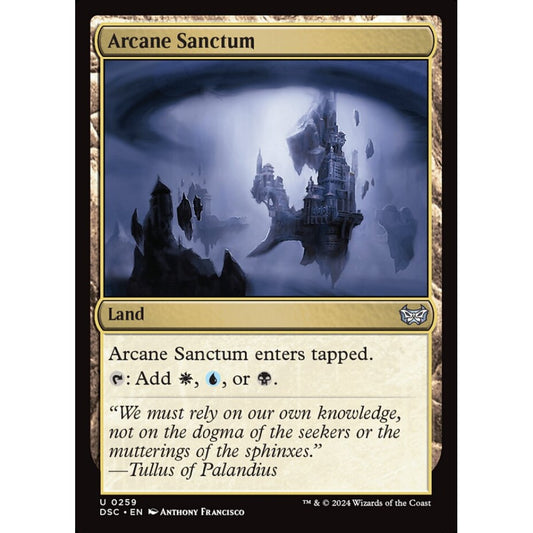 Arcane Sanctum, 259, uncommon, Magic: The Gathering, Duskmourn: House of Horror
