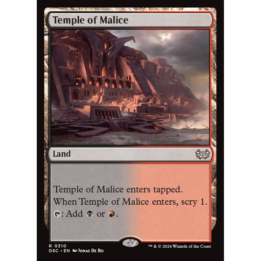 Temple of Malice, 310, rare, Magic: The Gathering, Duskmourn: House of Horror