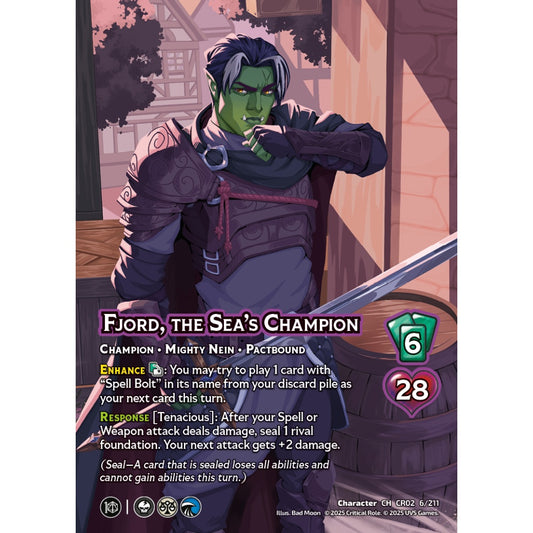 Fjord, the Sea’s Champion, 6/211, CR02, Universus, Critical Role: Heroes Of Exandria, Character, CH
