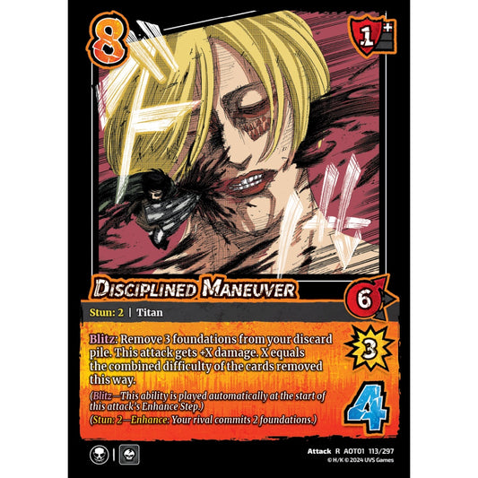 Disciplined Maneuver, 113/297, R, UniVersus, Attack on Titan: Battle for Humanity