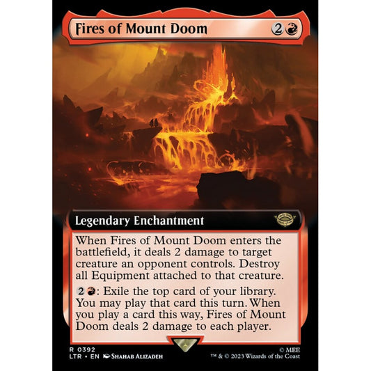 Fires of Mount Doom, rare, 392, Magic the Gathering, The Lord of the Rings: Tales of Middle-earth