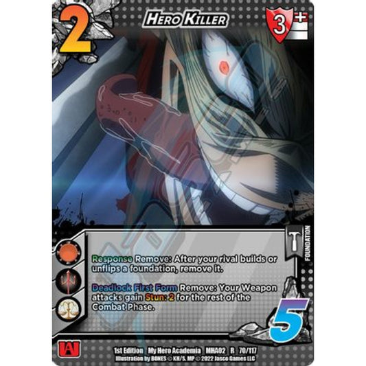 Hero Killer, 70/117, R, UniVersus, MHA02 Crimson Rampage