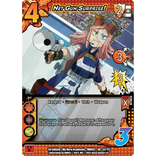 Net Gun Surprise!, 31/117, XR, UniVersus, MHA02 Crimson Rampage