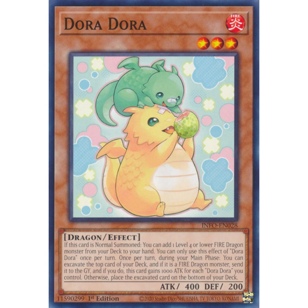 Dora Dora INFO-EN028 Common Common Yu-Gi-Oh The Infinite Forbidden in Art