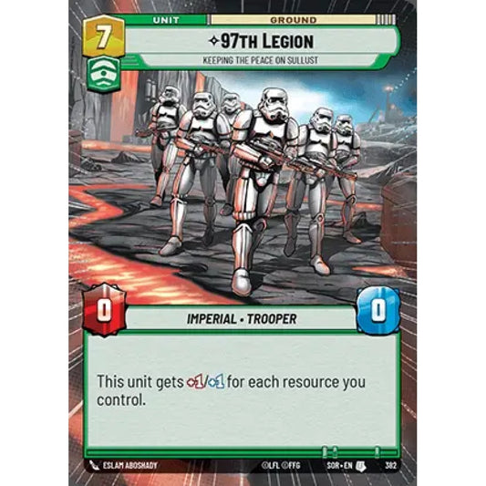 97th Legion, 382, U, Star Wars Unlimited, Sparks Of Rebellion