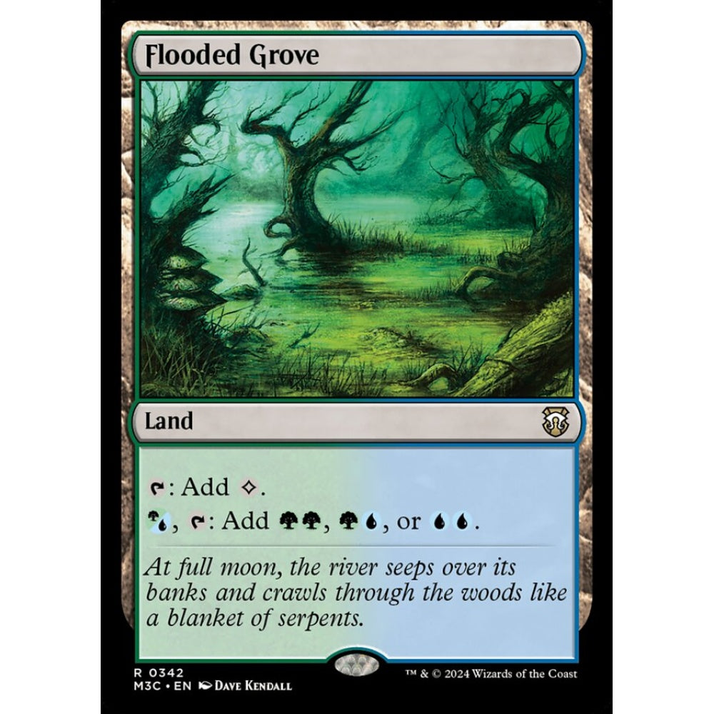Flooded Grove, 342, rare, Magic: The Gathering, Modern Horizons 3