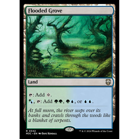 Flooded Grove, 342, rare, Magic: The Gathering, Modern Horizons 3