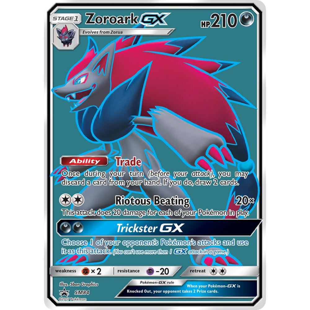 Zoroark-GX Promo SM84 Pokemon Card Game Sun & Moon Promos