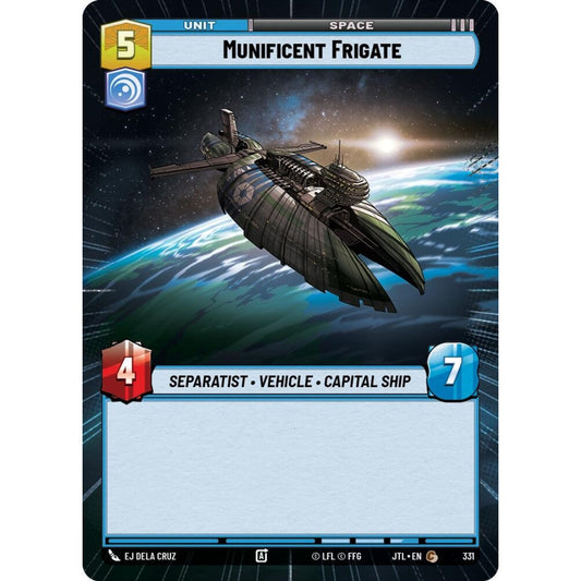 Munificent Frigate, C, JTL 331) Hyperspace, Star Wars Unlimited