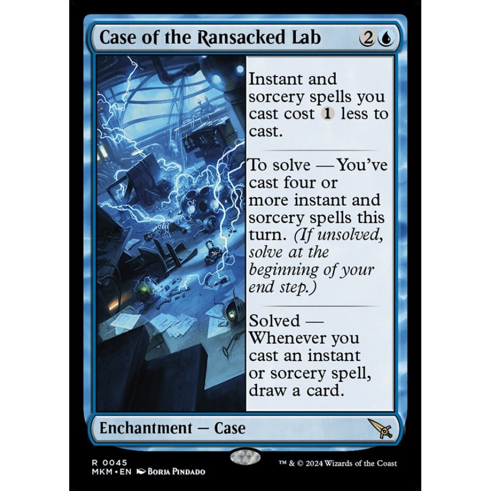 Case of the Ransacked Lab rare 45 Magic the Gathering Murders at Karlov Manor