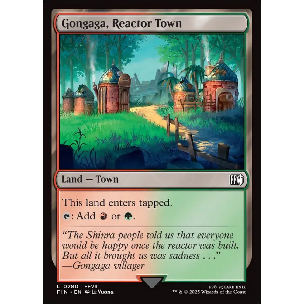 Gongaga, Reactor Town common 280 Magic the Gathering Final Fantasy