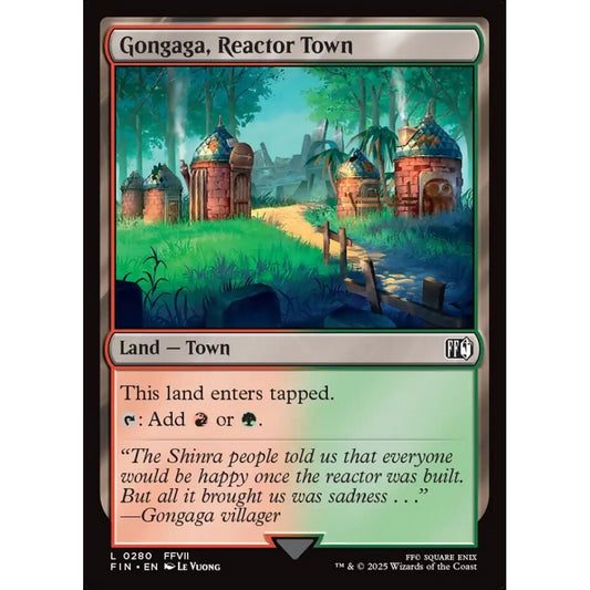 Gongaga, Reactor Town common 280 Magic the Gathering Final Fantasy