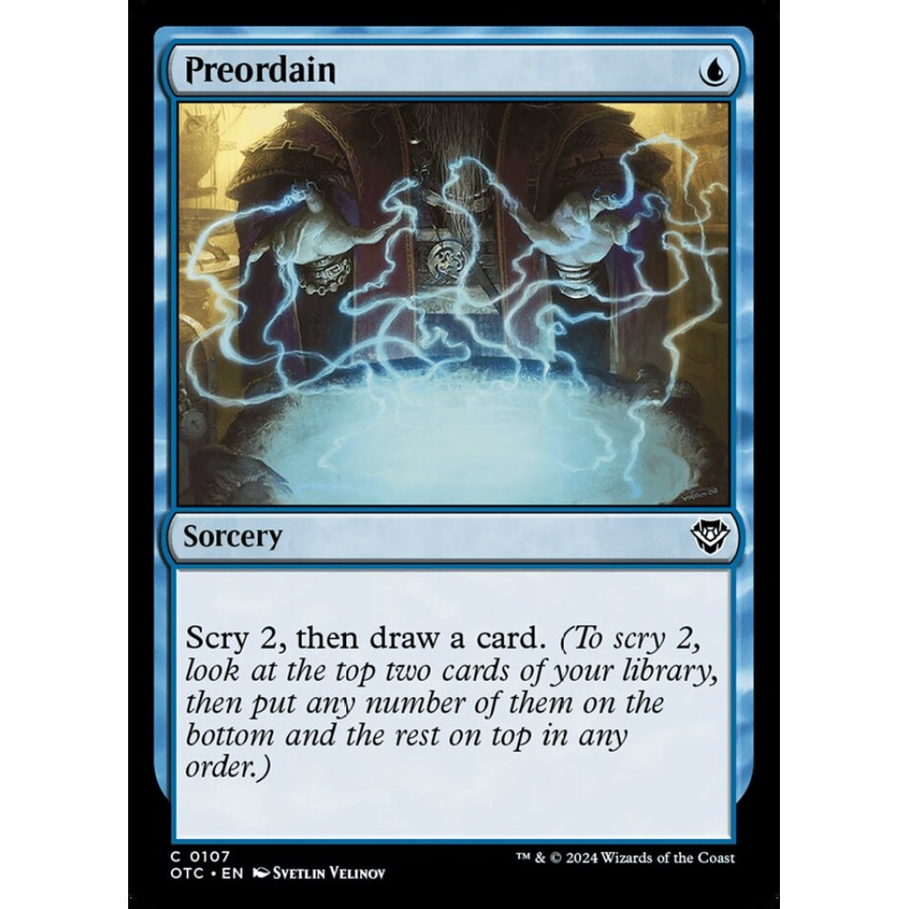 Preordain, 107, common, Magic: The Gathering, Outlaws of Thunder Junction