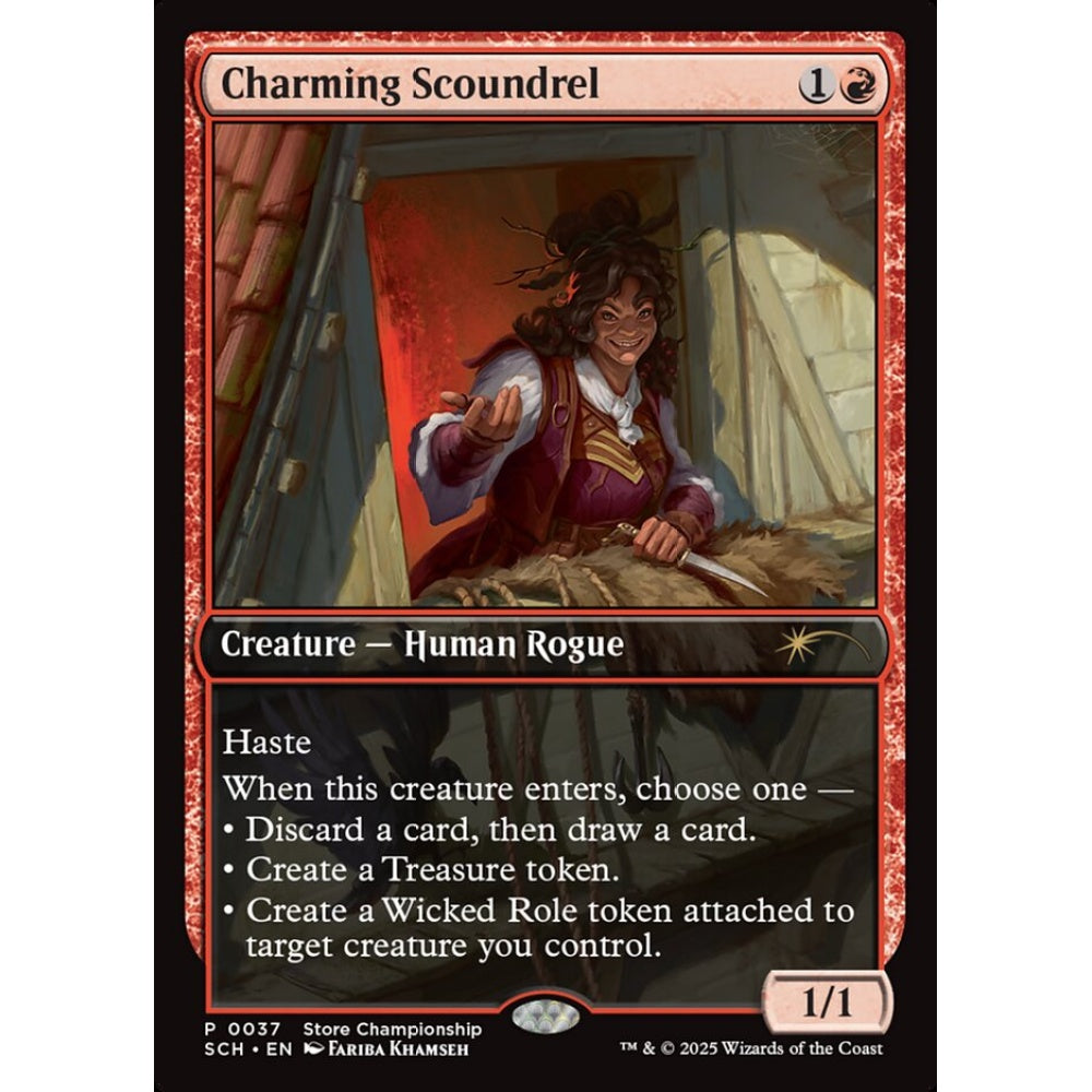 Charming Scoundrel rare 37 Magic the Gathering Store Championships