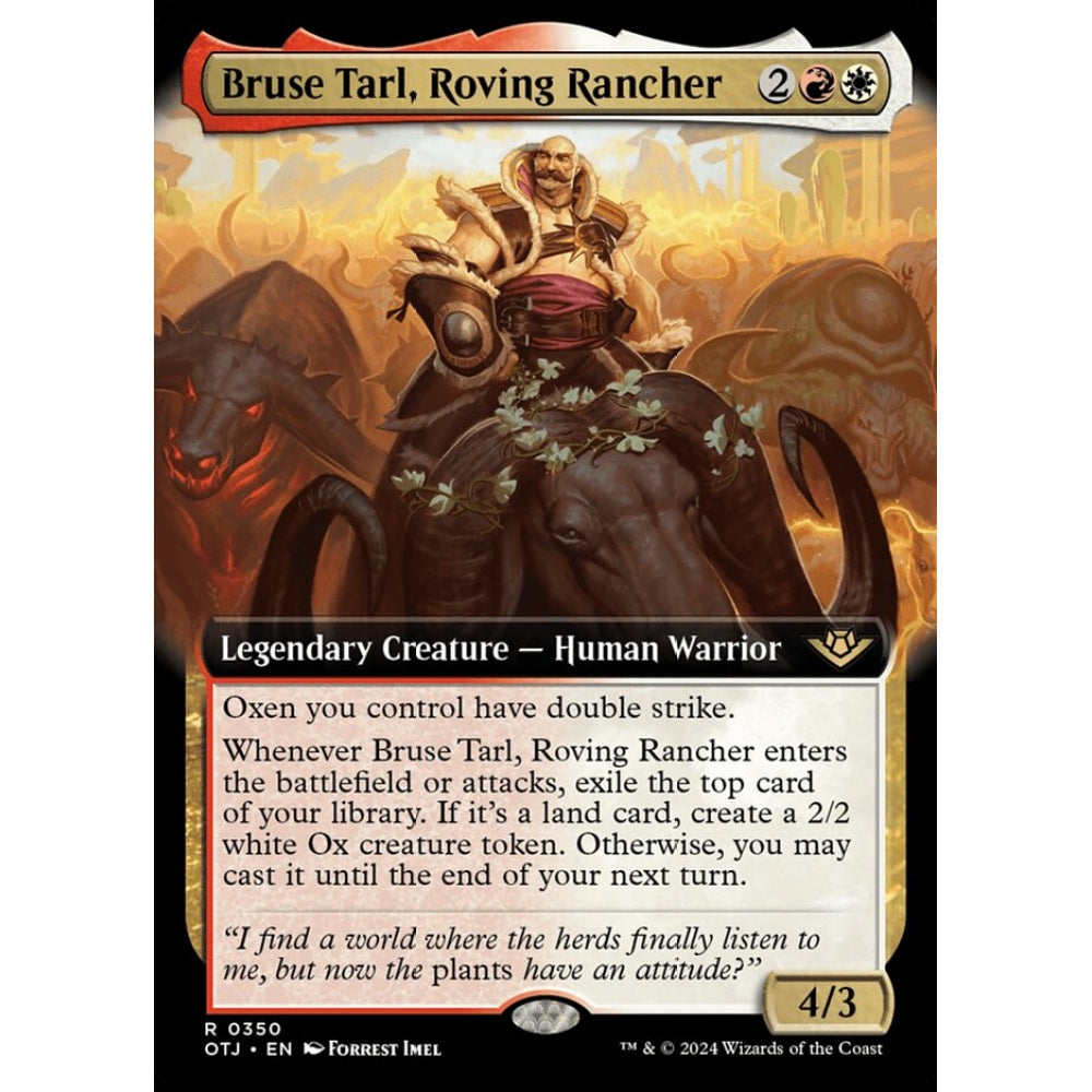 Bruse Tarl, Roving Rancher, 350, rare, Magic: The Gathering, Outlaws of Thunder Junction