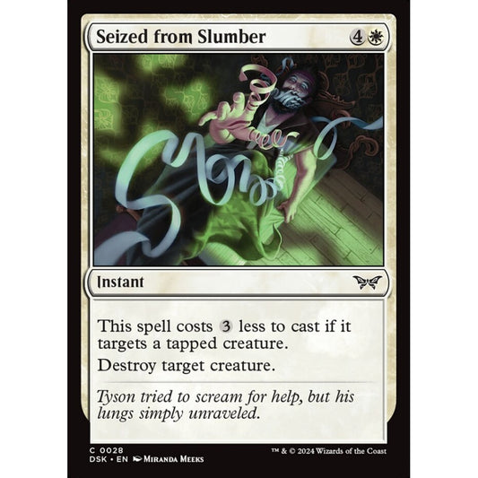 Seized from Slumber, 28, common, Magic: The Gathering, Duskmourn: House of Horror