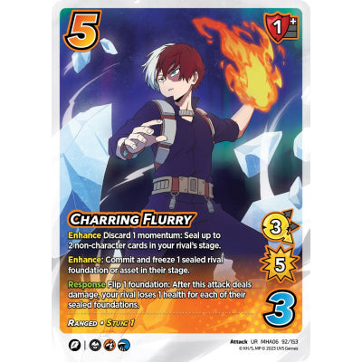 Charring Flurry, 92/153, UR, UniVersus, MHA06 Jet Burn