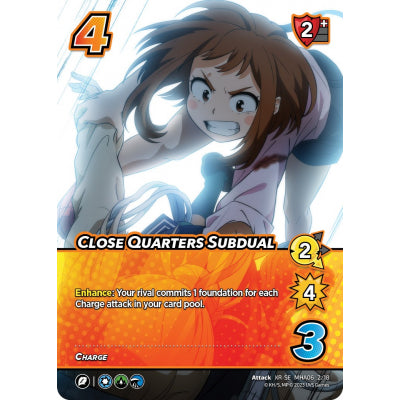 Close Quarters Subdual, 2/18, XR-SE, UniVersus, MHA06 Jet Burn